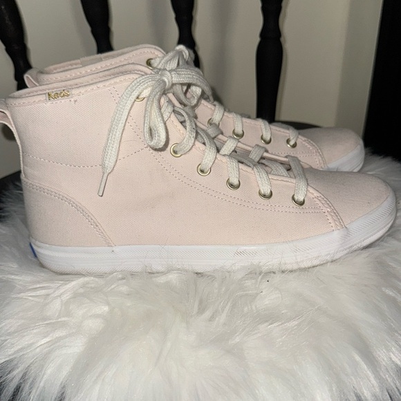 Keds Pink Sneakers Canvas Lace-Up-  Kick Start - Picture 1 of 13